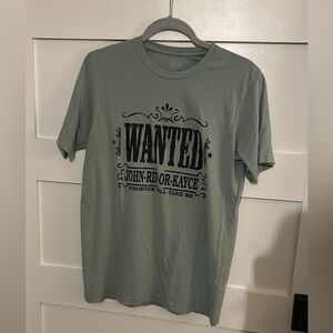 Women’s 'Wanted' Graphic T-Shirt - Sage Green
